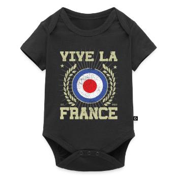 Cool France Design - Body à manches courtes Premium Bébé - noir - Devant