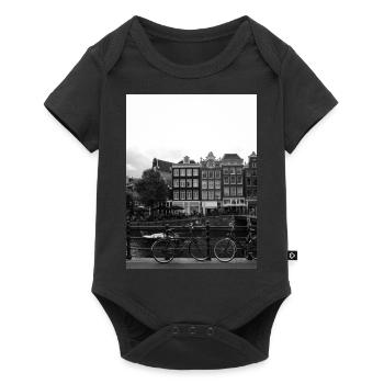 Amsterdam - Baby Premium short-sleeve bodysuit - black - Front
