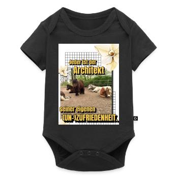 Herde Motto - Baby Premium Kurzarmbody - Schwarz - Vorne