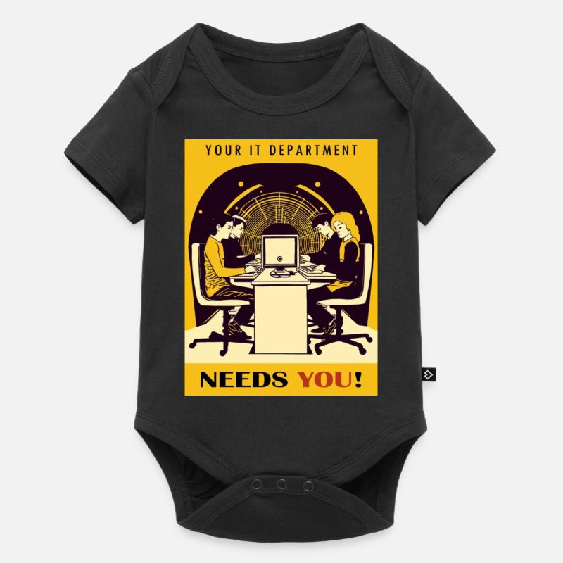 Département informatique - Body à manches courtes Premium Bébé - noir