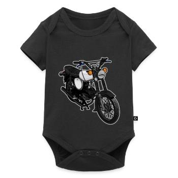 S51 (blanc) // Illustration - Body à manches courtes Premium Bébé - noir - Devant
