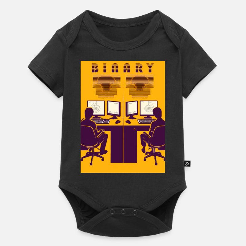 Binary - Baby Premium short-sleeve bodysuit - black
