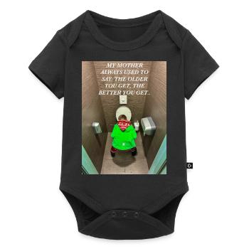 Hat meine Mutter immer gesagt - Baby Premium Kurzarmbody - Schwarz - Vorne