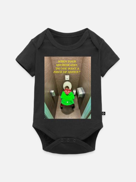 Wenn deine Mutter fragt, - Baby Premium Kurzarmbody - Schwarz