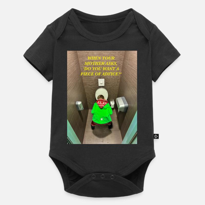 Wenn deine Mutter fragt, - Baby Premium Kurzarmbody - Schwarz
