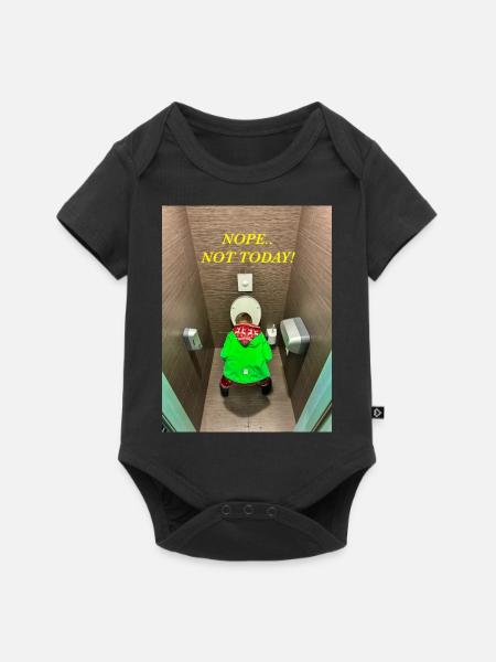 Nein. Nicht heute! - Baby Premium Kurzarmbody - Schwarz