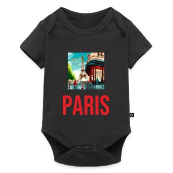 The very best Paris souvenir - Baby Premium short-sleeve bodysuit - black - Front