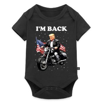 Our president is back for 2024 US election - Baby Premium short-sleeve bodysuit - black - Front