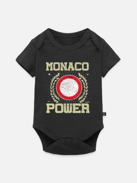 Cooles Monaco, Design - Baby Premium Kurzarmbody - Schwarz