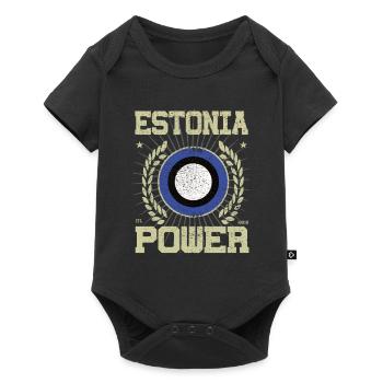 Cool Estonie, Design - Body à manches courtes Premium Bébé - noir - Devant