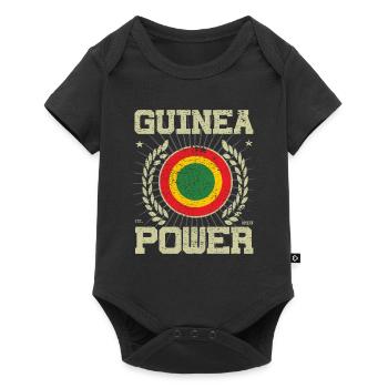 Conception de Guinée fraîche - Body à manches courtes Premium Bébé - noir - Devant