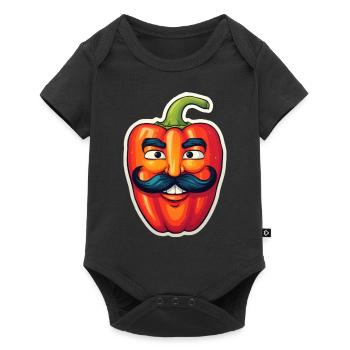 Senior Paprika Anime - Body à manches courtes Premium Bébé - noir - Devant