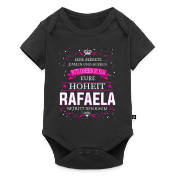 Votre Altesse Rafaela entre dans la pièce - Body à manches courtes Premium Bébé - noir - Devant