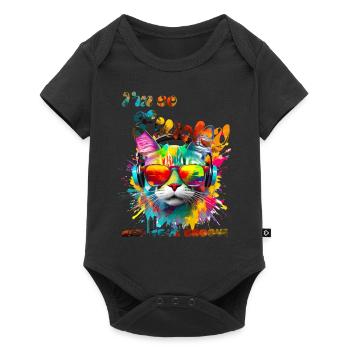 I'm so Funky. Keep your groove. Cat - Baby Premium short-sleeve bodysuit - black - Front