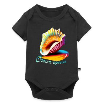 Ocean Spirit. Shell - Baby Premium short-sleeve bodysuit - black - Front