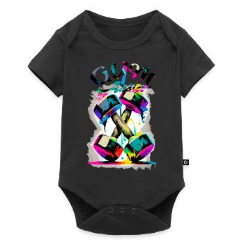 Gym addict - Body à manches courtes Premium Bébé - noir - Devant