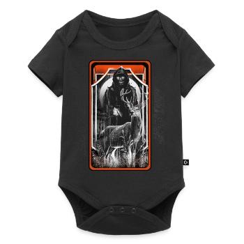 Fantôme Halloween Sombre Cerf Fantômes Horreur Forêt - Body à manches courtes Premium Bébé - noir - Devant
