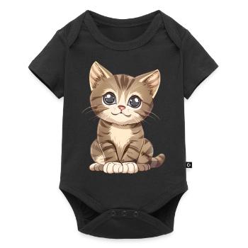 Cute Kitten - Baby Premium short-sleeve bodysuit - black - Front