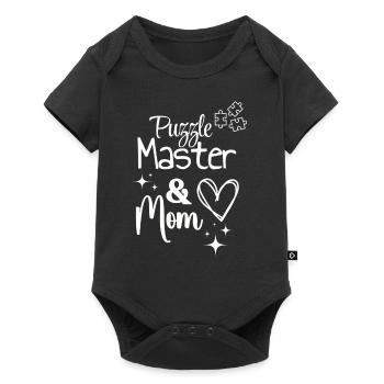 Best Mom Puzzle Mom Mother's Day Gift - Baby Premium short-sleeve bodysuit - black - Front