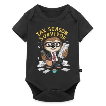 Survivant de la saison des impôts - Body à manches courtes Premium Bébé - noir - Devant