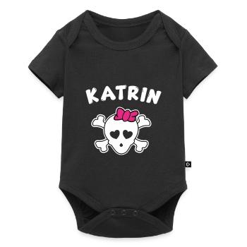 Pirate Katrin Design pour les filles et les femmes - Body à manches courtes Premium Bébé - noir - Devant