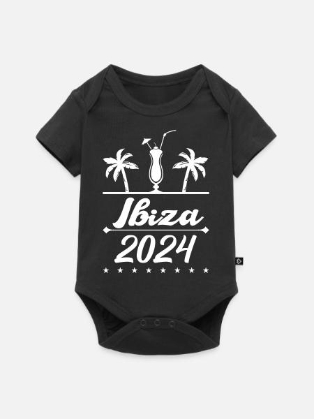 ibiza 2024 - Baby Premium Kurzarmbody - Schwarz