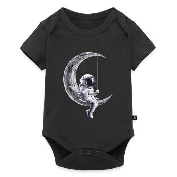 Aventure d’astronaute Moon Swing - Body à manches courtes Premium Bébé - noir - Devant