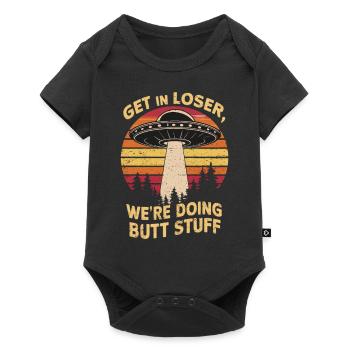 Get on a loser, we're doing nonsense in space - Baby Premium short-sleeve bodysuit - black - Front