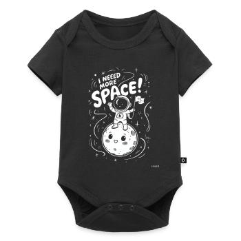 I Need More Space Astronaut on Moon - Baby Premium short-sleeve bodysuit - black - Front