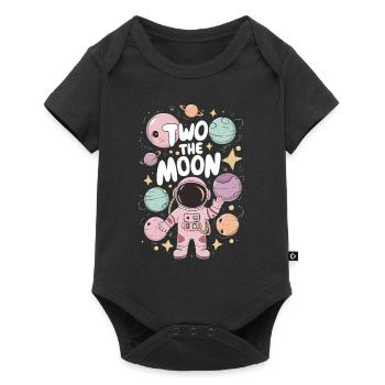 Second Birthday Space Adventure - Baby Premium short-sleeve bodysuit - black - Front