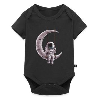 Astronaut On Moon Swing Space Adventure - Baby Premium short-sleeve bodysuit - black - Front
