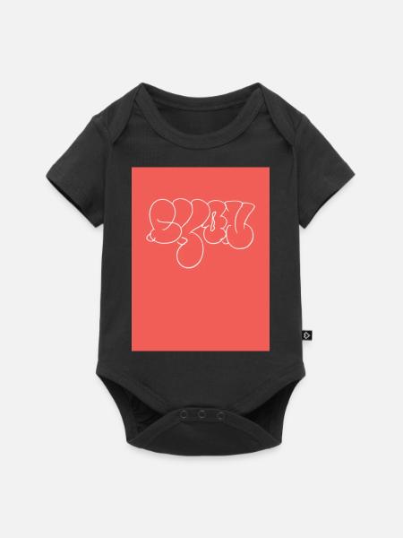 Lyon - Baby Premium Kurzarmbody - Schwarz