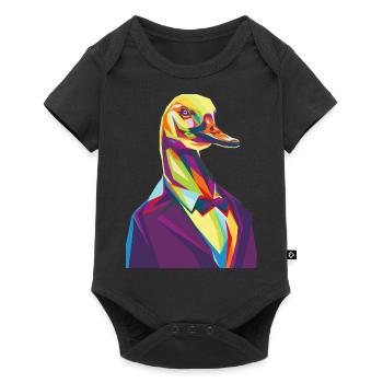 Mr duck - Baby Premium short-sleeve bodysuit - black - Front