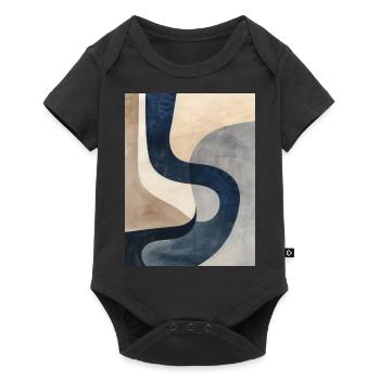 Poster min Abstract 2 - Baby Premium short-sleeve bodysuit - black - Front