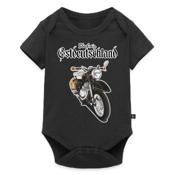Illustration de moto Zschopau - Body à manches courtes Premium Bébé - noir - Devant