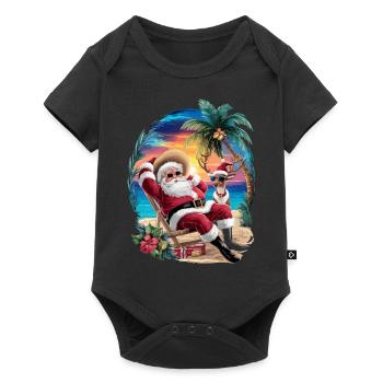 Noël en juillet - Body à manches courtes Premium Bébé - noir - Devant