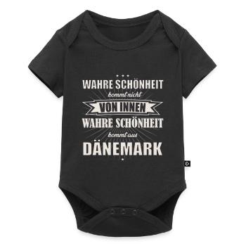 La vraie beauté vient du design danois - Body à manches courtes Premium Bébé - noir - Devant