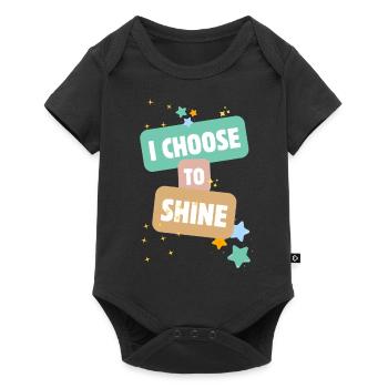 I Choose To Shine - Baby Premium short-sleeve bodysuit - black - Front
