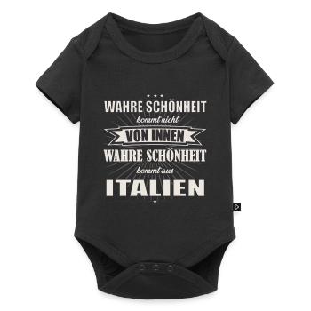 La vraie beauté vient de l’Italie Design - Body à manches courtes Premium Bébé - noir - Devant