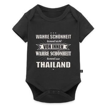 La vraie beauté vient du design thaïlandais - Body à manches courtes Premium Bébé - noir - Devant