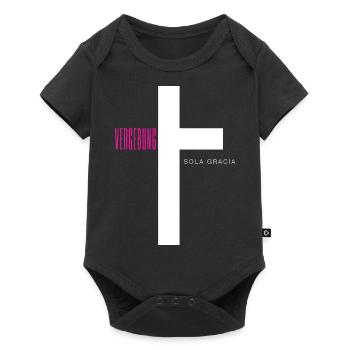 Vergebung Front - Baby Premium Kurzarmbody - Schwarz - Vorne