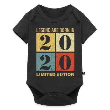 Original Calendar 2020 Vintage Birthday Rec - Baby Premium short-sleeve bodysuit - black - Front