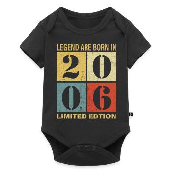 Original Kalender 2006 Vintage Geburtstag Rets - Baby Premium Kurzarmbody - Schwarz - Vorne
