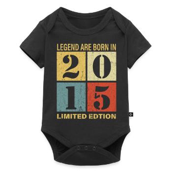 Original Kalender 2015 Vintage Geburtstag Rec - Baby Premium Kurzarmbody - Schwarz - Vorne