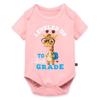 Leveled up to 3rd Grade - Funny Giraffe - Baby Premium short-sleeve bodysuit - rose - Front
