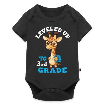 Surclassé en 3e année – Girafe drôle - Body à manches courtes Premium Bébé - noir - Devant