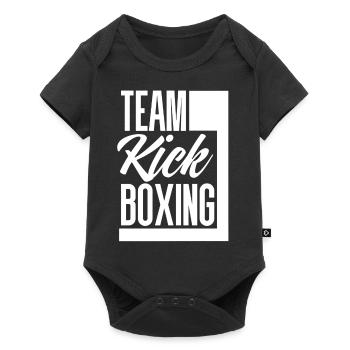 Team Kickboxing Kickboxen - Baby Premium Kurzarmbody - Schwarz - Vorne