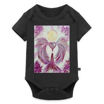 Herzengel Kosmisches Potential - Baby Premium Kurzarmbody - Schwarz - Vorne