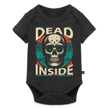 Dead Inside Skull Design Exclusive Vintage Rock - Baby Premium short-sleeve bodysuit - black - Front