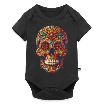 Elegant Sugar Skull Design Bold - Day of the Dead - Baby Premium short-sleeve bodysuit - black - Front